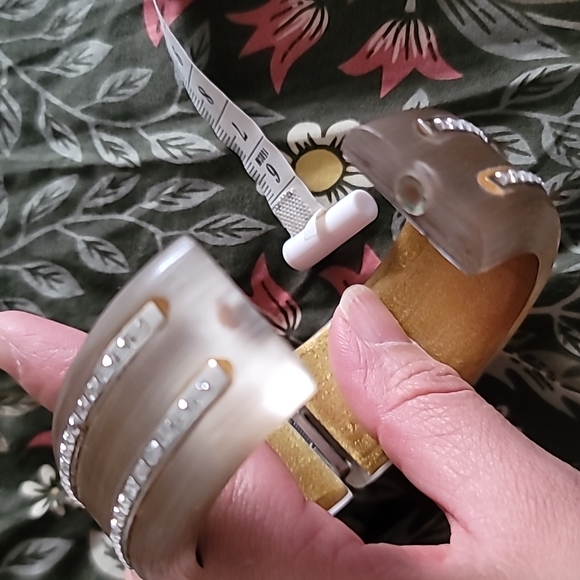 Alexis Bittar Lucite Crystal Hinge Bangle Bracelet - Picture 8 of 10